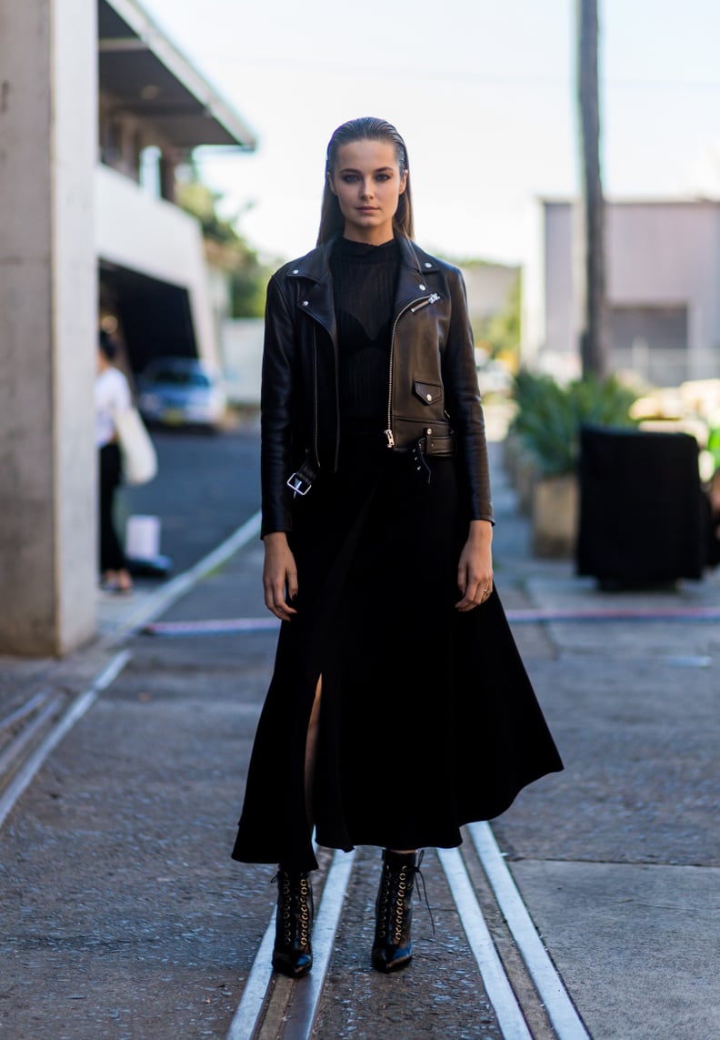 All Black Isn't Boring With Edgy Leather Statement Pieces