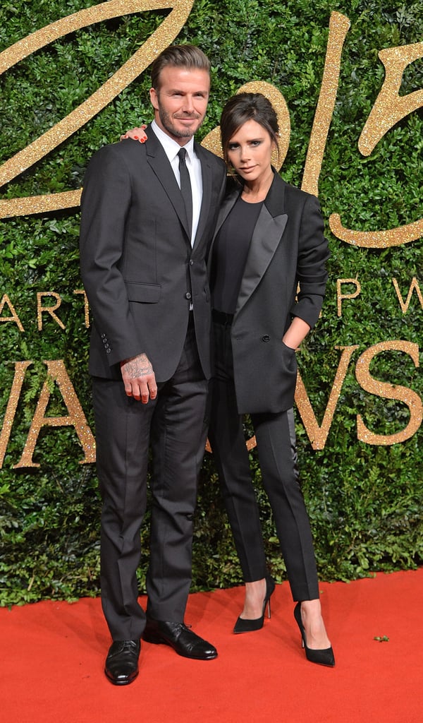 David and Victoria Beckham British Fashion Awards 2015