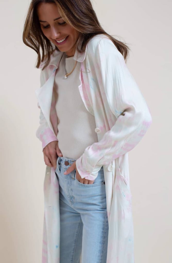 something navy trench