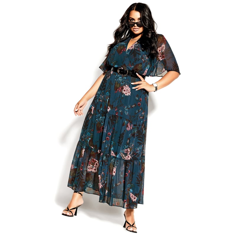 A Sheer Dress: City Chic Plus Size Botanica Maxi Dress