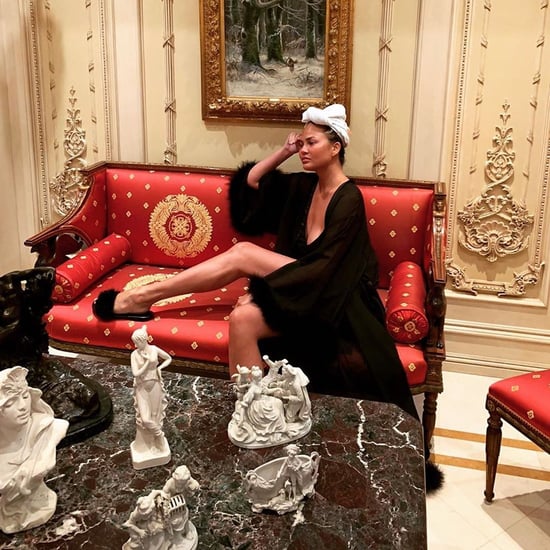 Chrissy Teigen Has an Amazing Robe Collection
