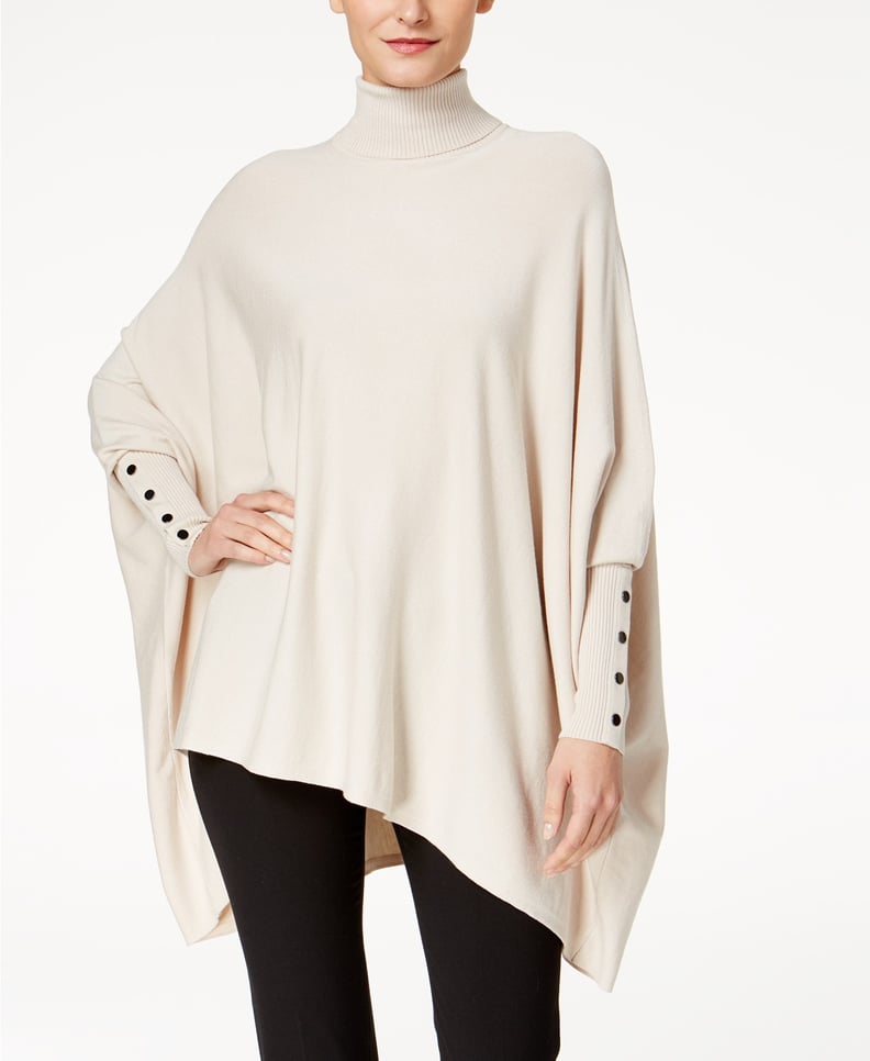 Alfani Turtleneck Poncho Sweater