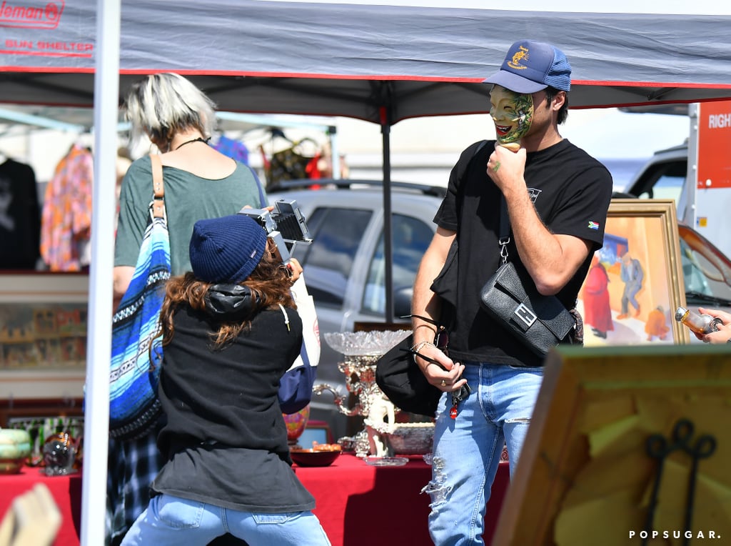 Zendaya and Jacob Elordi Being Cute at a Flea Market in LA