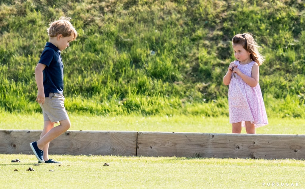 Kate Middleton With George and Charlotte at Polo Match 2018