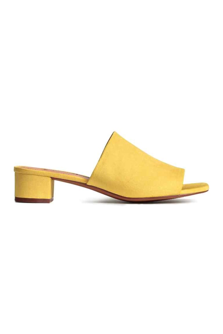 h&m heeled mules