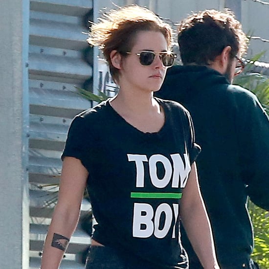 Kristen Stewart in LA in Tomboy T-Shirt