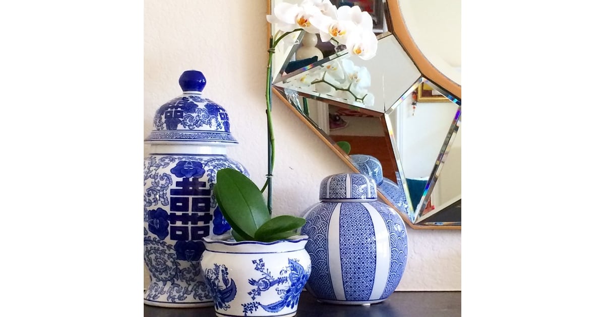 The finds these incredibly detailed porcelain vases. HomeGoods Decor