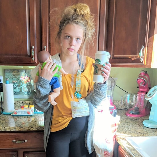 Girl Dresses as Tired Mom For Halloween