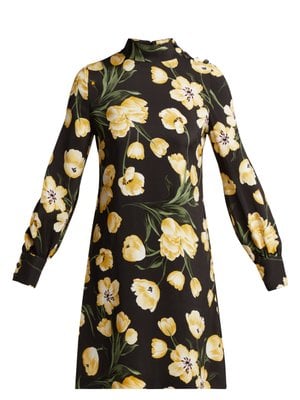 Goat Garland High-neck Dress