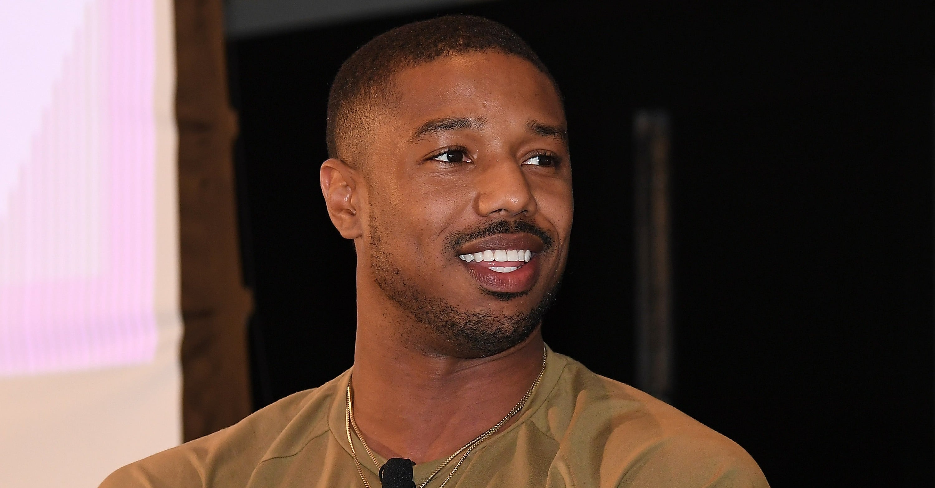 Michael B. Jordan Surprises Kids at School POPSUGAR Celebrity
