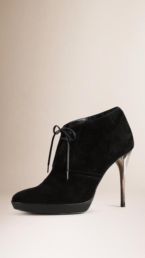 Sophie wore Burberry Prorsum Lace-up Suede Ankle Boots ($895).
