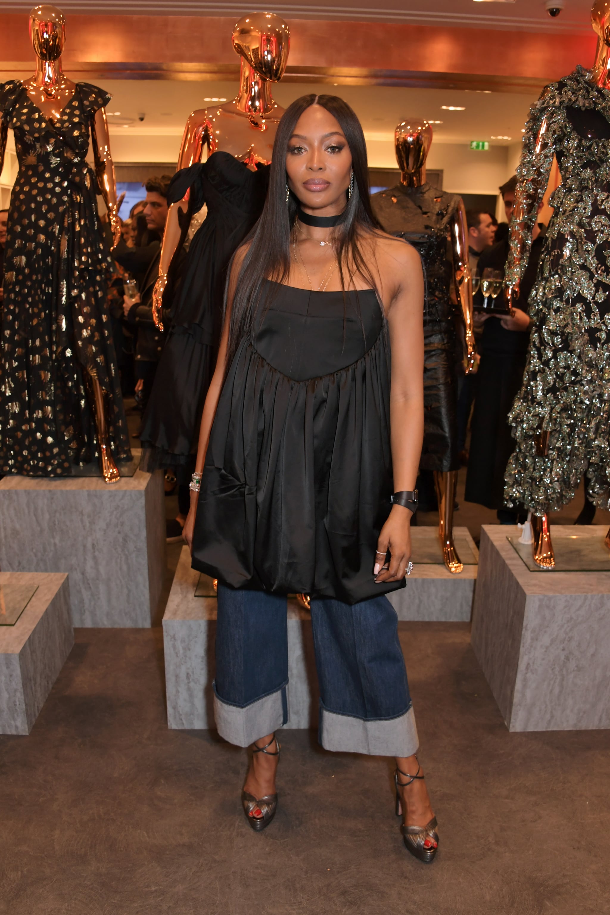 Naomi Campbell with charity pop-up store in Westfield London