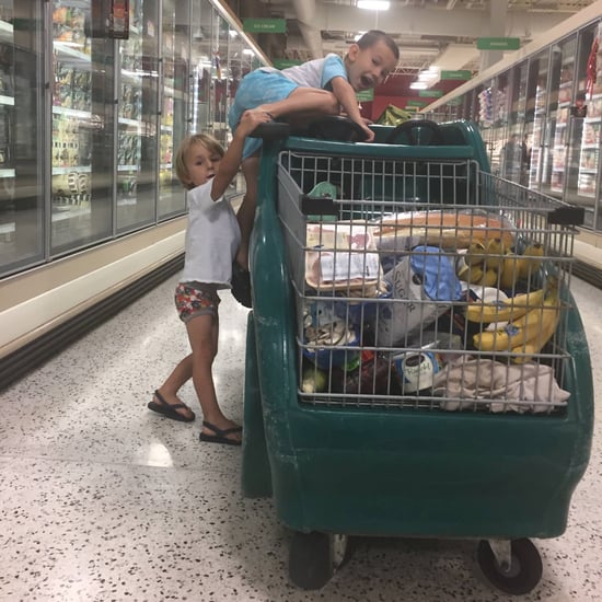 Mom's Funny Photo of Kids at Grocery Store