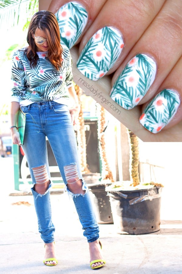 Tropical Nail Art How-To