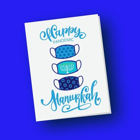 Happy Pandemic Hanukkah Note Cards
