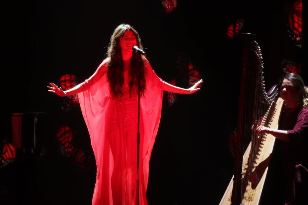 Olivia Rodrigo's Red Dior Dress at the 2021 BRIT Awards