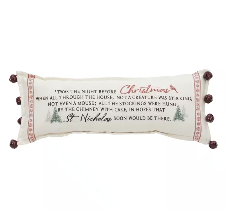 Michaels Christmas Decorations: Winter Cottage Christmas Greetings Lumbar Throw Pillow