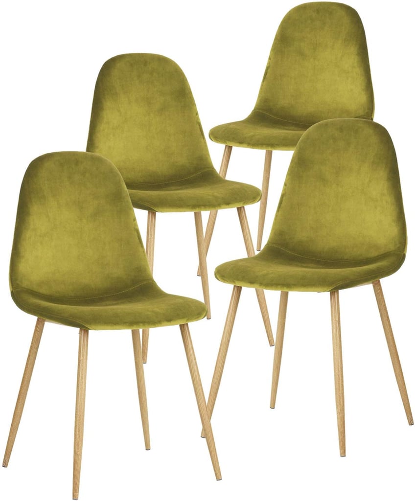 GreenForest Velvet Dining Chairs For Kitchen