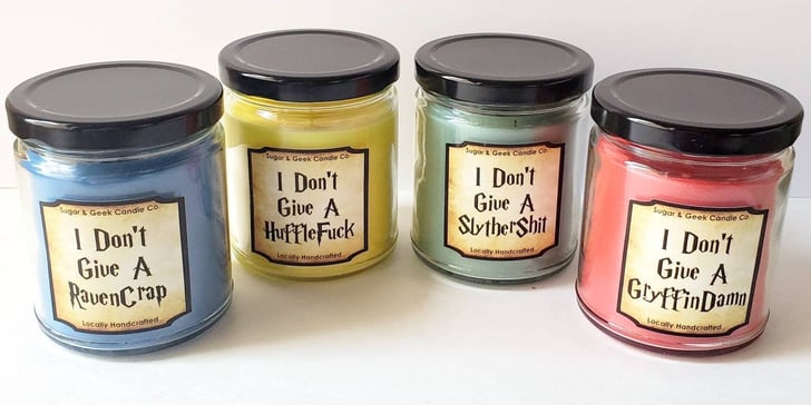 This "I Don't Give a HuffleF*ck" Harry Potter Candle Smells Like Buttery Sugar Cookies