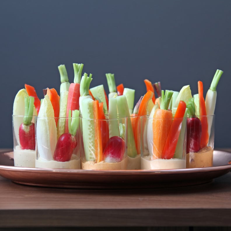 Hummus and Crudités Shots