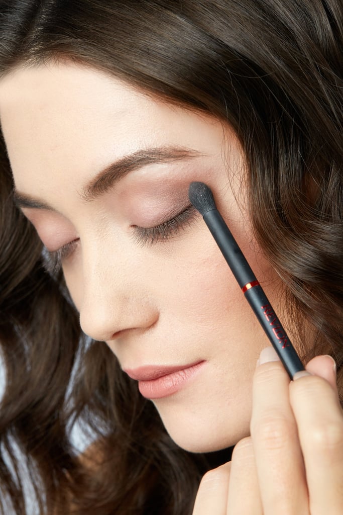 Step 2: Use a flat brown eye shadow to create depth