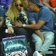 Jay Z Rubs Beyoncé's Pregnant Belly While Courtside For the Clippers