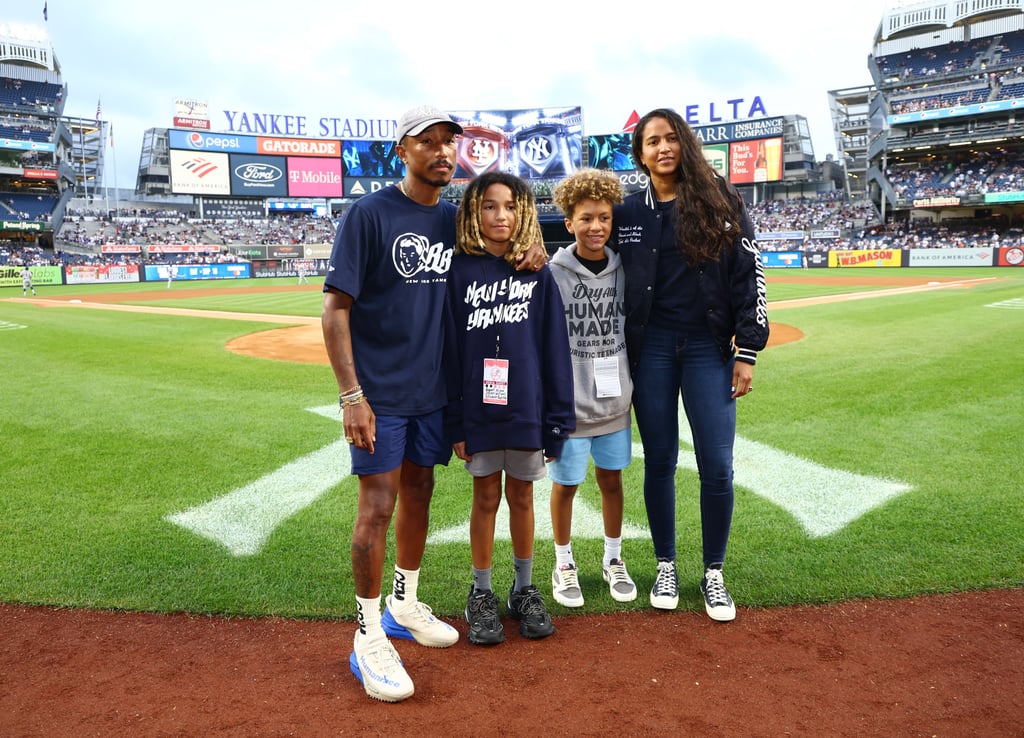 法瑞和他的家人在纽约洋基球场金宝搏app