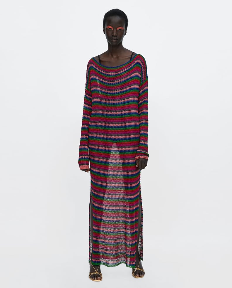 Zara Multicolored Striped Dress