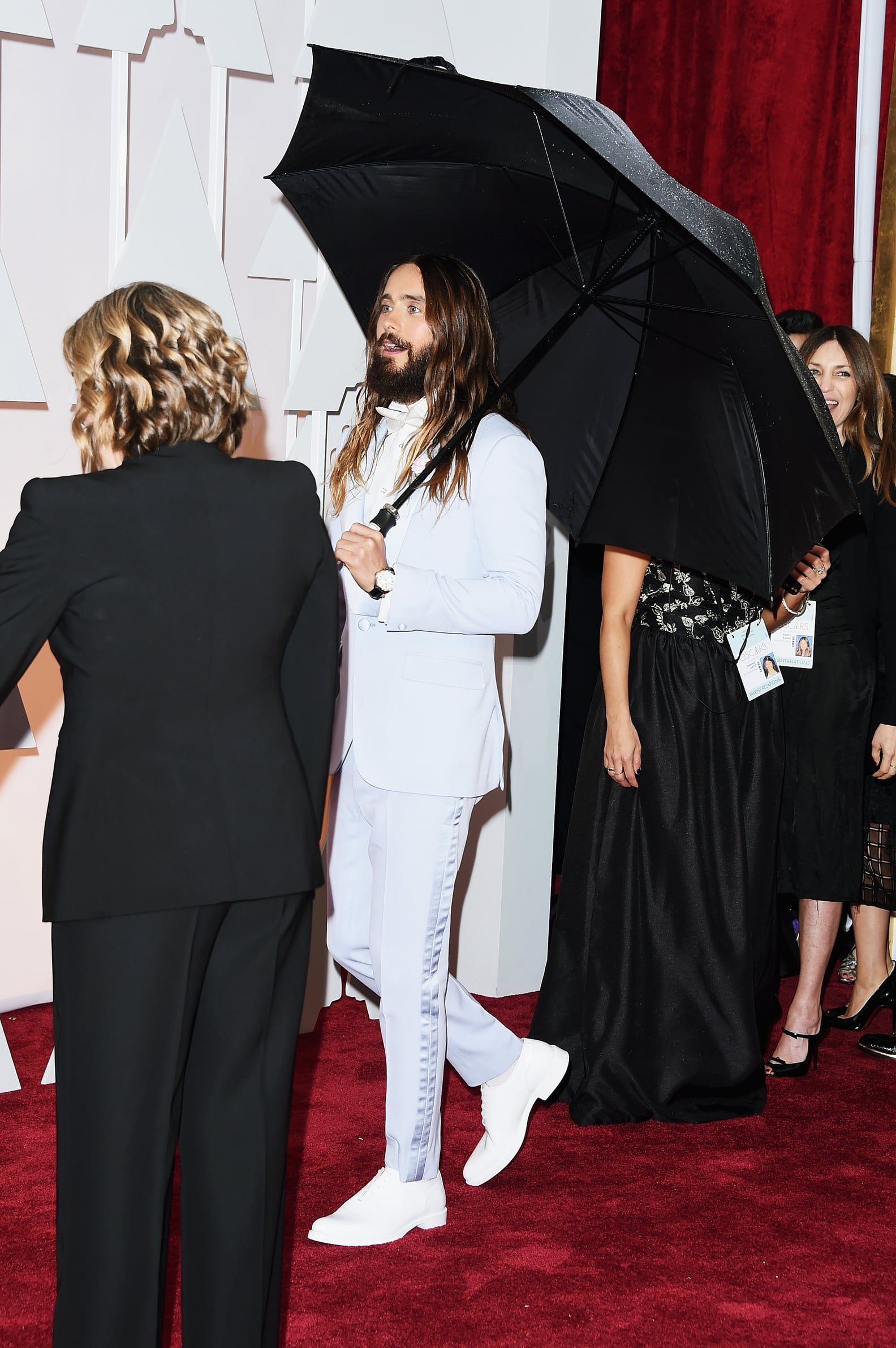 Jared Leto Standing in the Rain at the Oscars 2015 | PS Celebrity