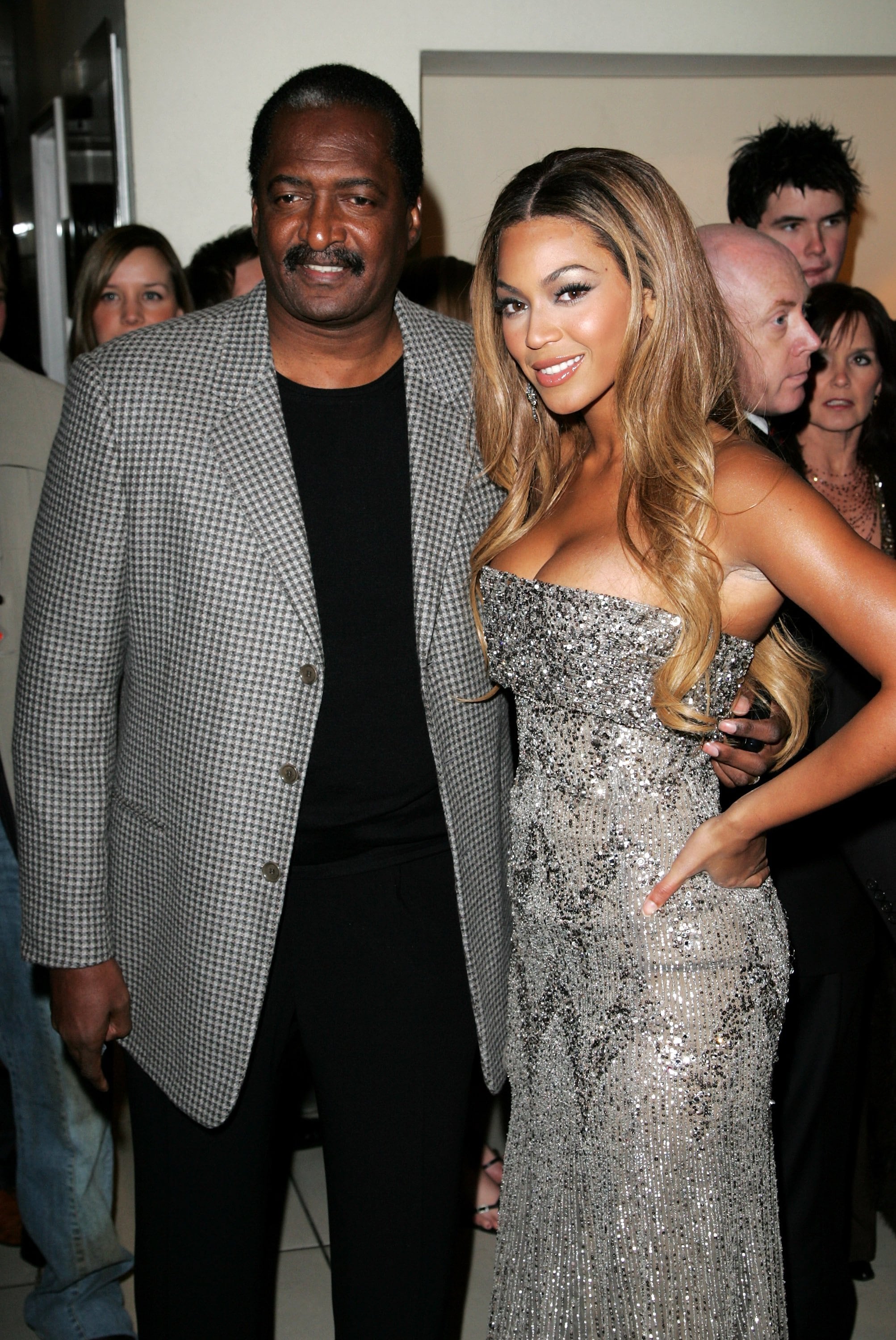 LONDON - JANUARY 21: Actress Beyonce Knowles and her father Matthew arrive at the UK premiere of 