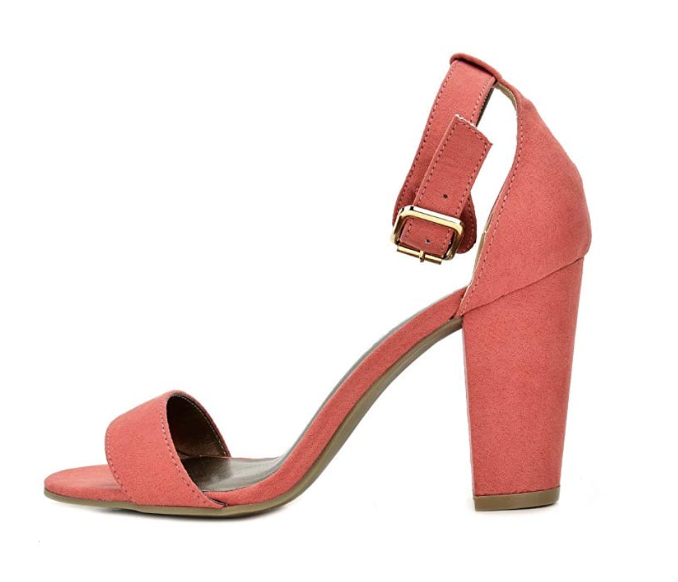 Toetos Women's Stella Open Toe Mid Chunky Heel Sandals