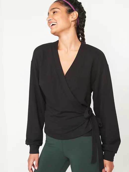 Old Navy Cosy Belted Wrap Sweater