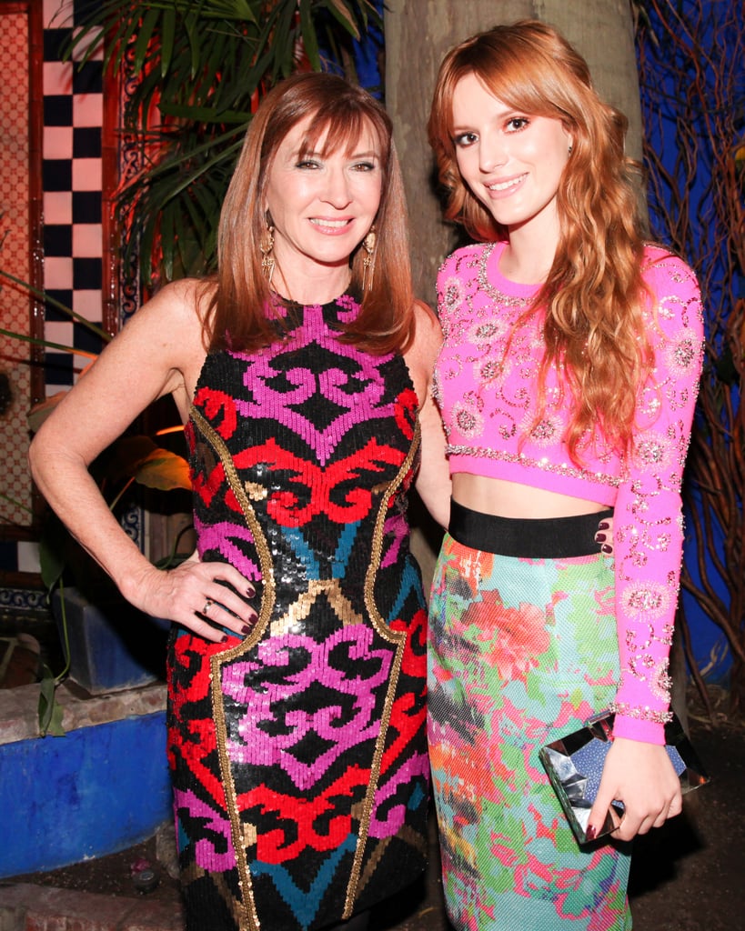 Nicole Miller and Bella Thorne at Nicole Miller's dinner party.