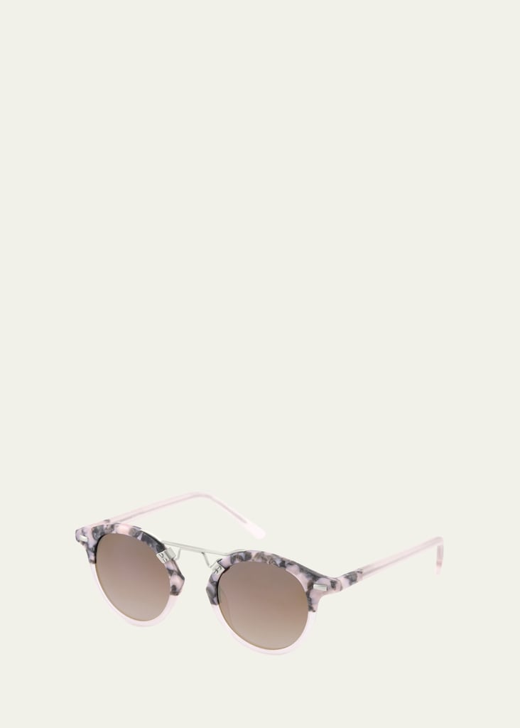 Krewe St. Louis Round Mirrored Sunglasses
