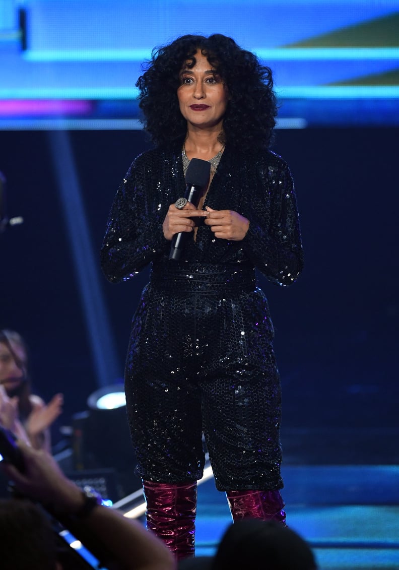 For Her Third Look, Tracee Wore a Sequined Jumpsuit