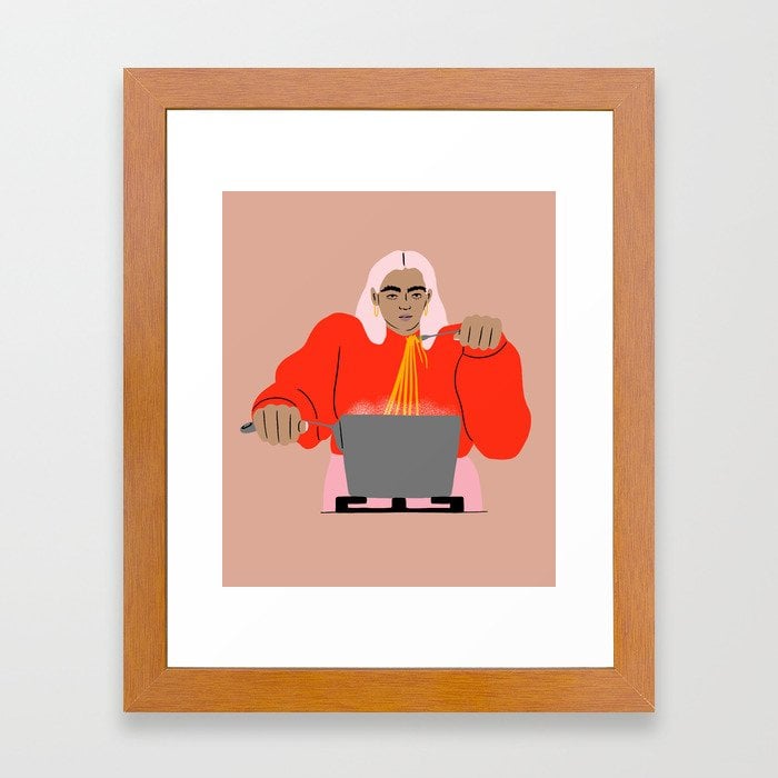 Society6 al dente Framed Art Print