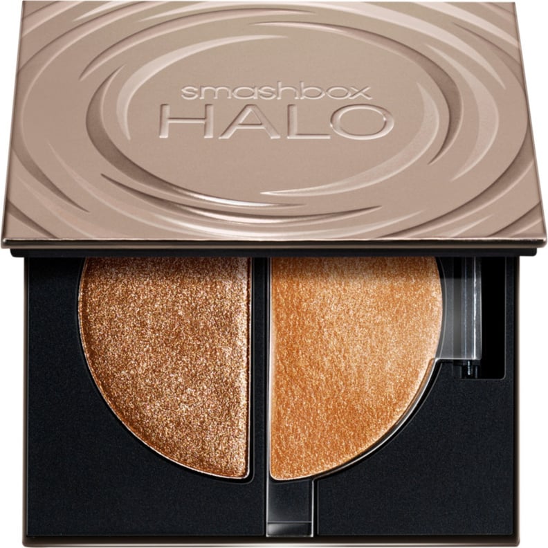 For a glowy look: Smashbox Halo Glow Highlighter Duo