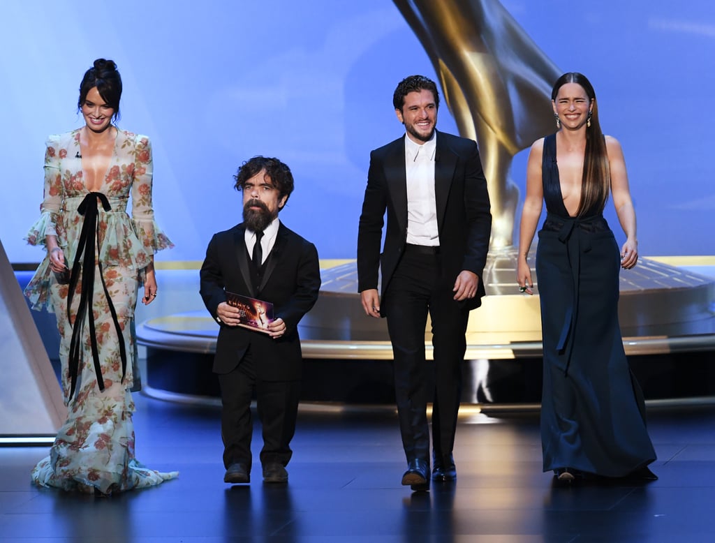 Lena Headey, Peter Dinklage, Kit Harington, and Emilia Clarke at the 2019 Emmys