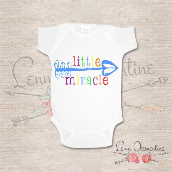 Rainbow Little Miracle Onesie