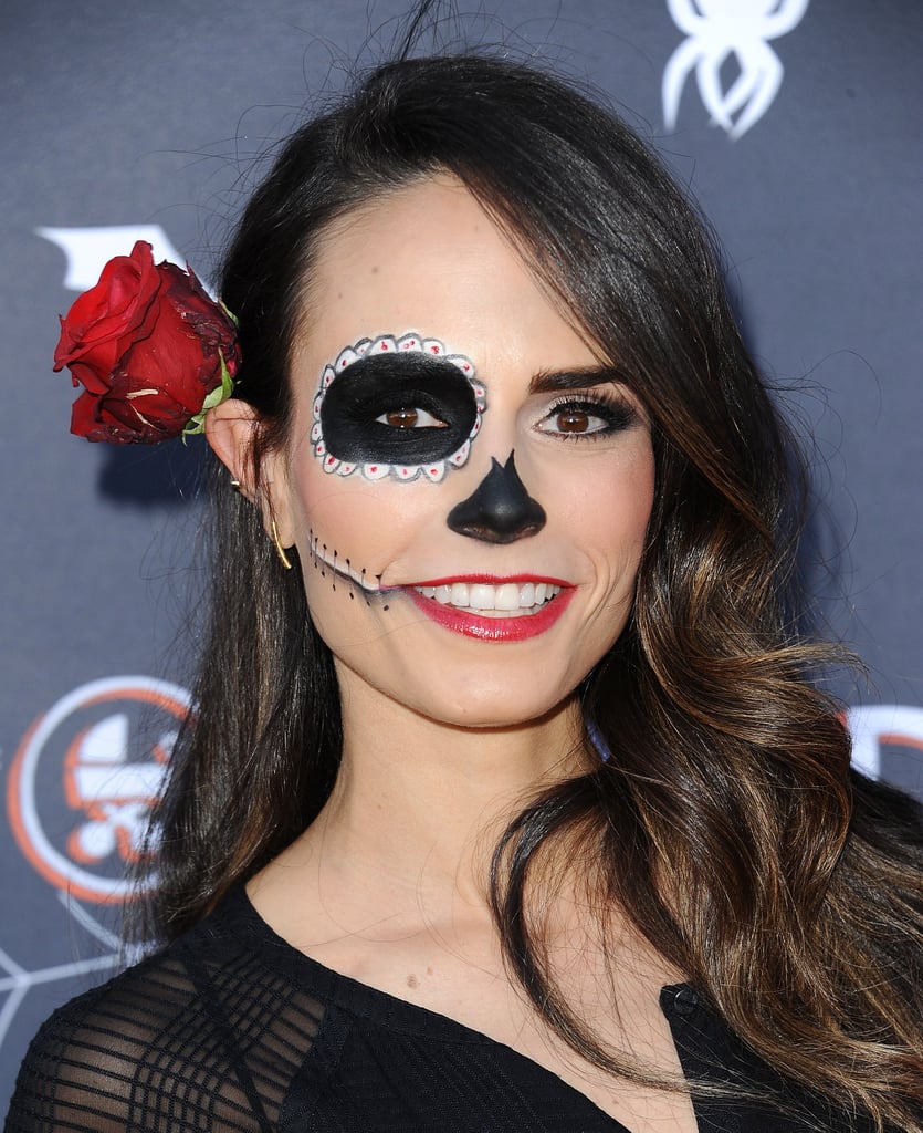 Jordana Brewster as a Day of the Dead Skeleton
