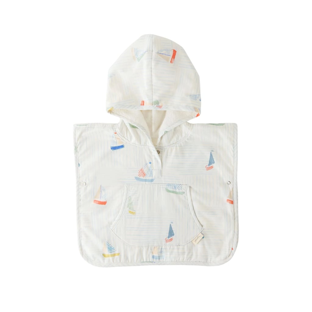 Pehr Hooded Poncho Towel ($40, originally $62)
Some items are just too cute to pass up, and this sailboat poncho is one of them. Key design details like the hood, front pocket, and terry cloth lining make this the perfect pool companion for little ones. You can shop 35 percent off seasonal baby must haves or year-round basics using code MAY35 from now until Memorial Day.