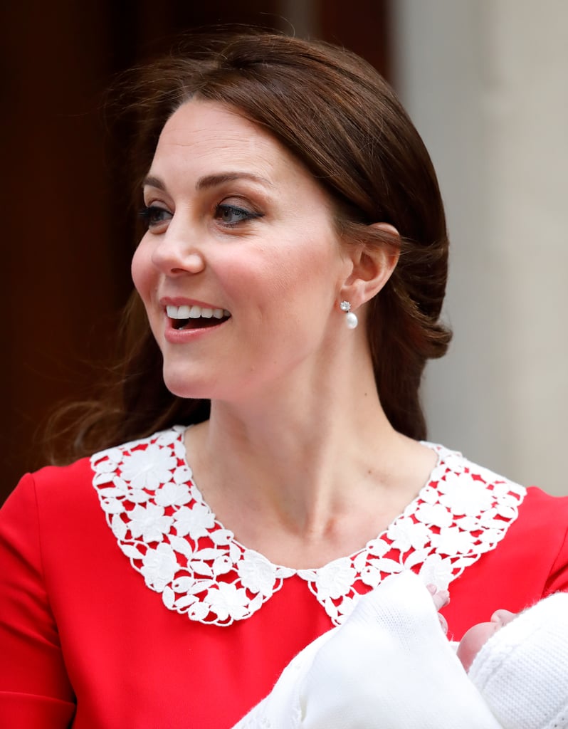 Kate Middleton's Pearl Earrings Leaving the Hospital