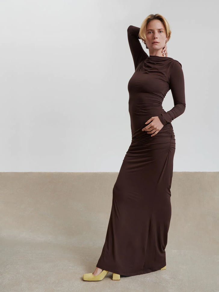 Paris Draped Jersey Dress Priyanka Chopra and Nick Jonas