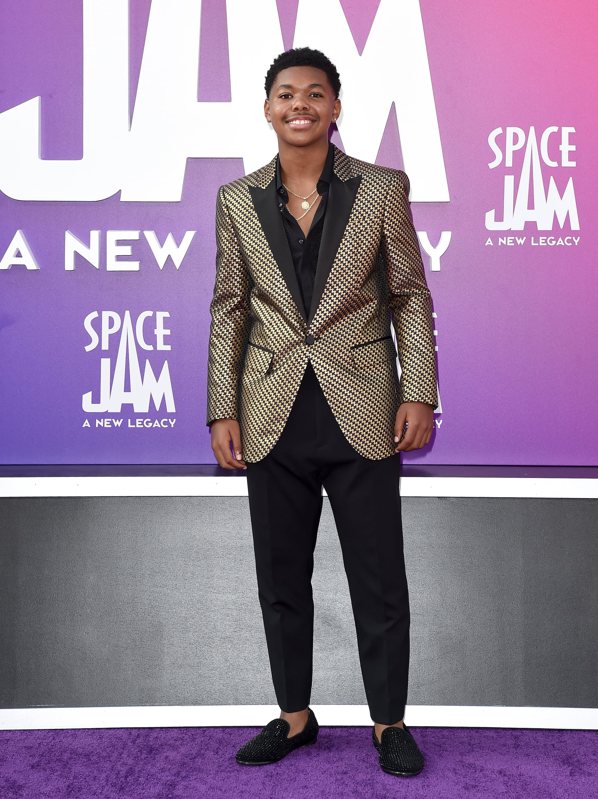 Lebron James Brought His Family To Space Jam 2 Premiere Popsugar Celebrity