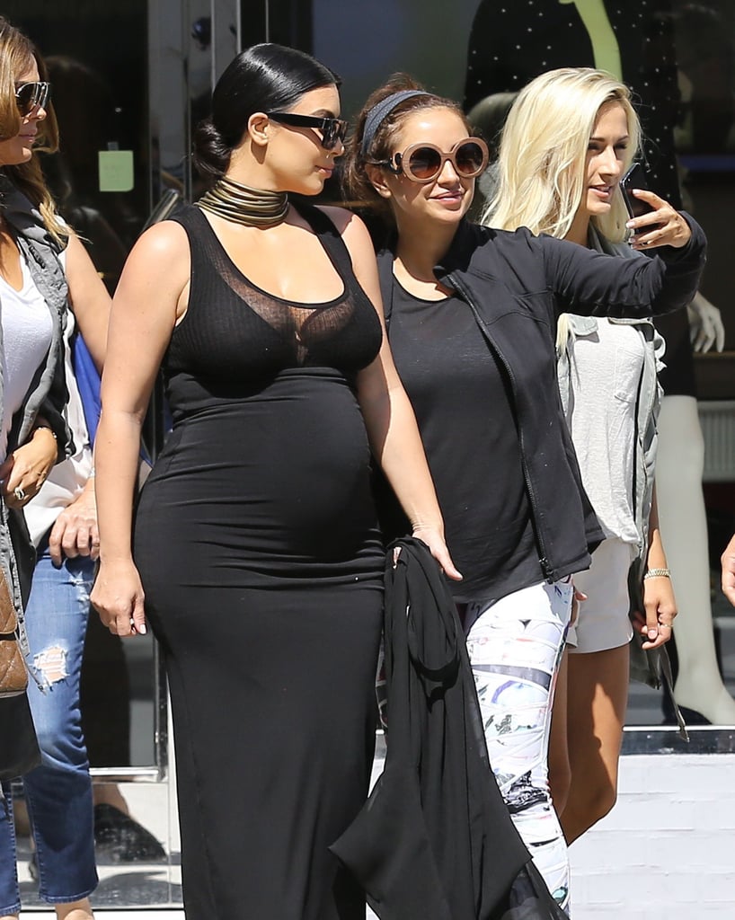 Kim Kardashian's Baby Bump in LA August 2015 | Pictures