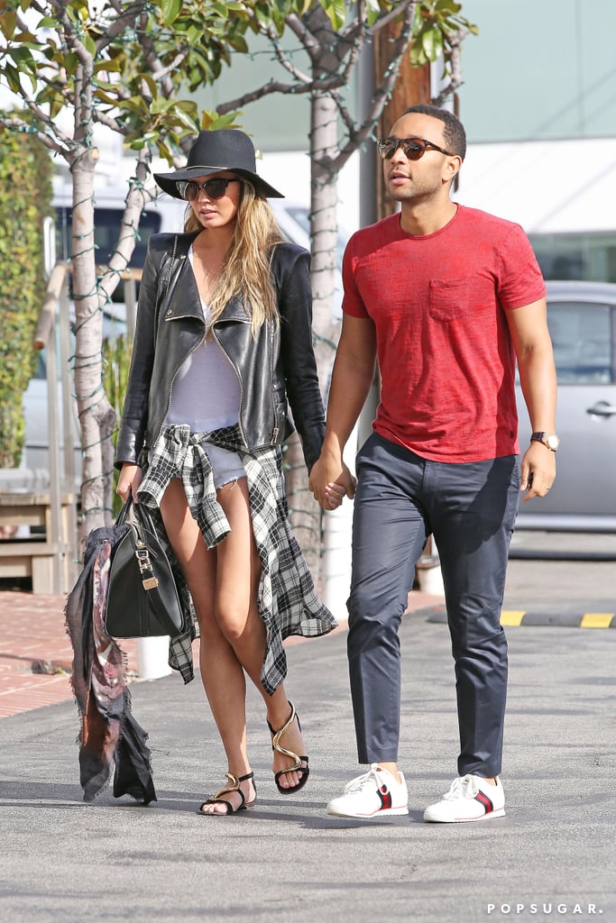 John Legend and Chrissy Teigen went on a sweet stroll in LA on Sunday.