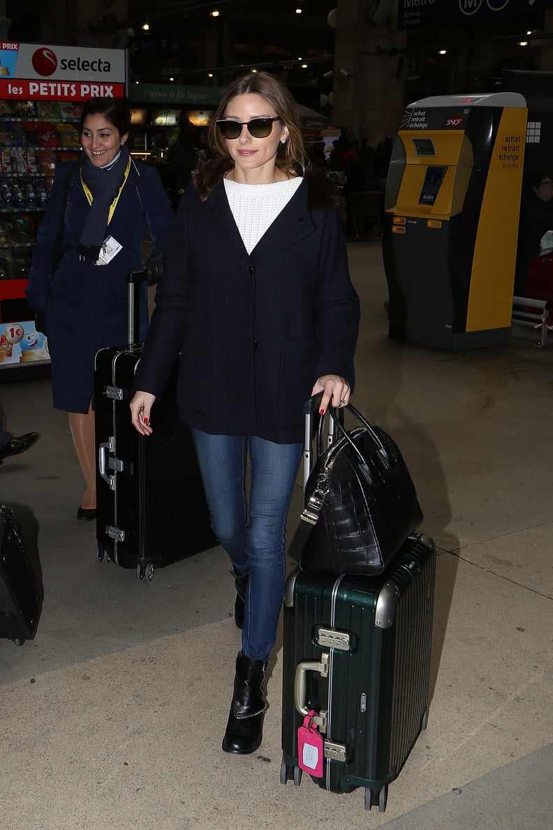 Olivia touched down in Paris with just her first few personal items . . .