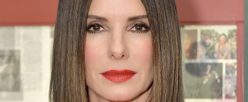 Sandra Bullock Might Be the Only Person Who Could Convince Me to Try Bright Red Blush