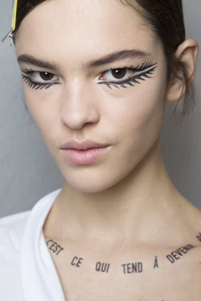 Tattoos on Models at the Dior Spring Summer 2018 Haute Couture Show