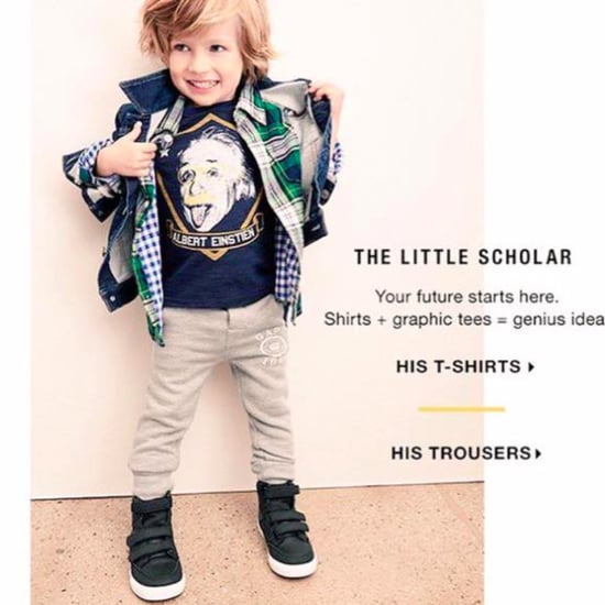 Sexist Gap Kids Ad With Einstein's Name Spelled Wrong